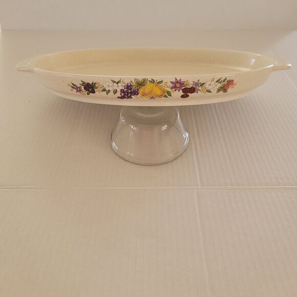Lenox Other - Vintage LENOX TemperWare "Summer Harvest" Fruit Oval Roaster Platter Dish 15"